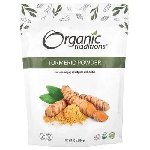 Organic Traditions, Curcuma En Poudre, 454 G 