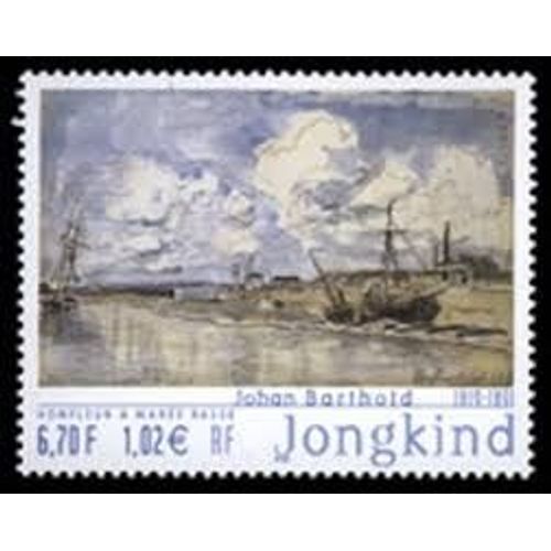 Art : "Honfleur À Marée Basse" De Johan Barthold Jongkind Année 2001 N° 3429 Yvert Et Tellier Luxe
