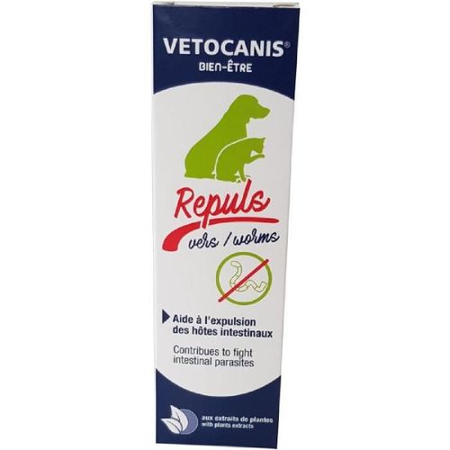 Vetocanis Sirop Contre Les Vers - 125 Ml - Pour Chien Et Chat