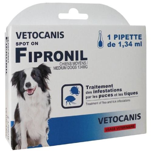 Vetocanis Pipette Spot-On Fipronil - Pour Chien Moyen