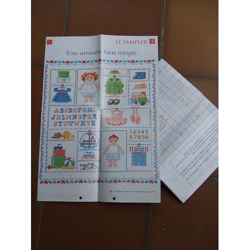 Fiche De Broderie Diagramme Point De Croix - Armoire Et Volière
