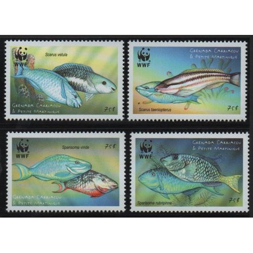 Grenade Timbres Les Poissons 2001