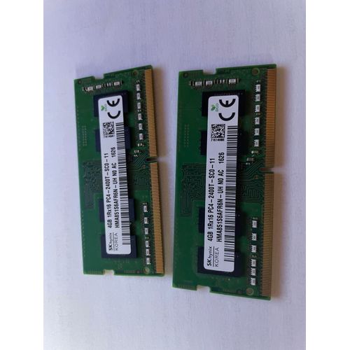 barrettes mémoire SODIM PC4-19200 2400T SK hynix 2* 4Go