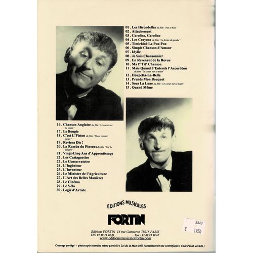 Songbook Bourvil
