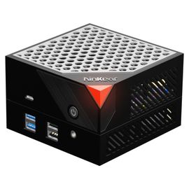 Ninkear MBOX 6 Mini PC modulaire magnétique, AMD Ryzen 5 6600H 6 coeurs, 4,5 GHz max, Ram 16 Go DDR5, SSD 512 Go, HDMI + DP + Type-C, triple écran 4K, Wi-Fi 6, Bluetooth 5.2