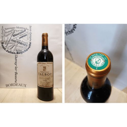 Château Talbot 2002 - Saint-Julien - 4ème Grand Cru Classé - 1 X 75 Cl - Rouge