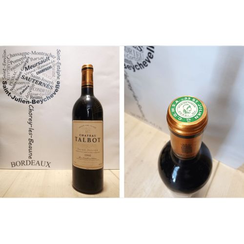 Château Talbot 1990 - Saint-Julien - 4ème Grand Cru Classé - 1 X 75 Cl - Rouge