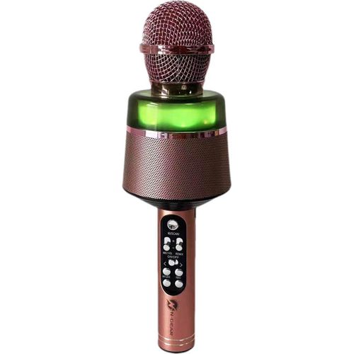 Microphone karaoké Bluetooth pour Enfants N-GEAR Star Mic Or rose