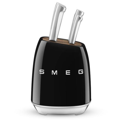 Bloc 6 Couteaux Vintage Noir Smeg