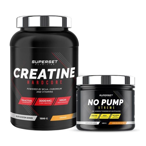 Programme Volume Et Force - Créatine Hardcore Orange - No Pump Xtreme Long Island Ice Tea 