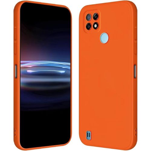 Coque Pour Realme C21 (6.5"" Inches) Étui En Silicone Tpu Souple - Orange