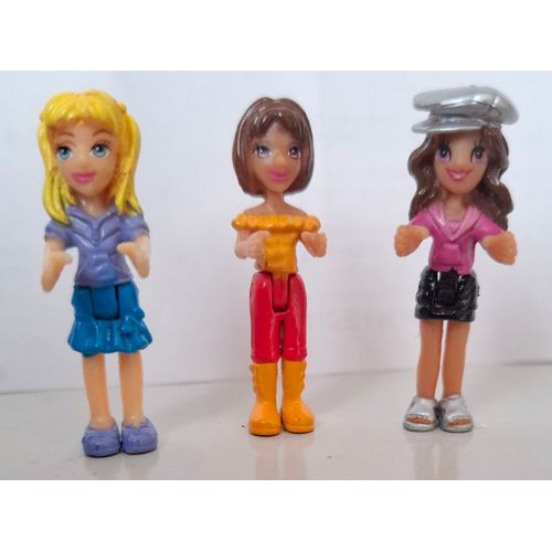 Polly Pocket Bluebird - 3 Figurines Vintage - 3.5cm