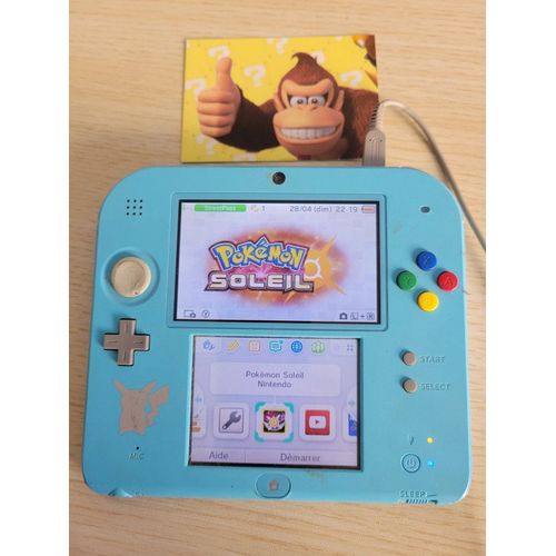 Nintendo 2ds Édition Pokemon Soleil Avec Chargeur / M4