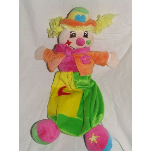Clown Cmp Multicolore Range Pyjama Peluche 45 Cm