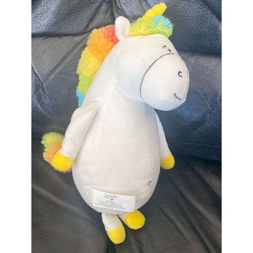 Peluche Les Emotions De Gaston La Licorne Multicolore Aux Éditions Hachette 25cm