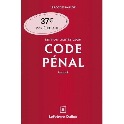 Code Pénal Annoté + Supplément Au Code Pénal - Édition Limitée