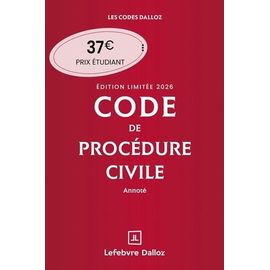 Code De Procédure Civile Annoté - Édition Limitée