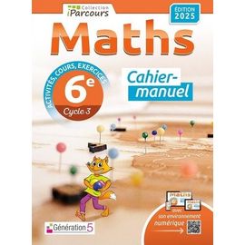 Maths 6e Iparcours - Cahier-Manuel