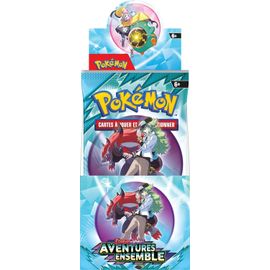 Pokémon : Présentoir De Boosters Écarlate Et Violet – Ev09 - Aventures Ensemble (18 Boosters)