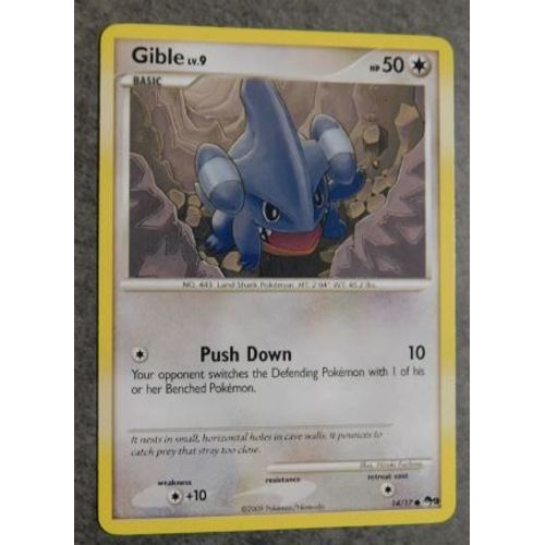 Pokemon Griknot (Gible) 14 / 17 Pop 9