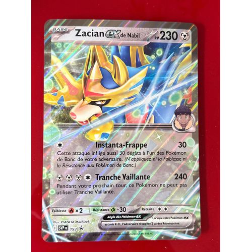 Carte Jumbo De Zacian Ex De Nabil 