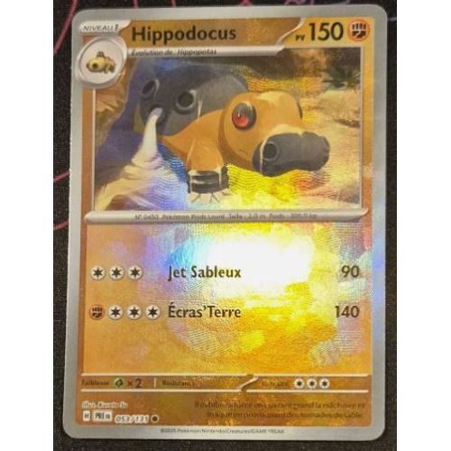 Pokemon Hippodocus Logo Pokeball 053 / 131 Évolutions Prismatiques Ev8.5