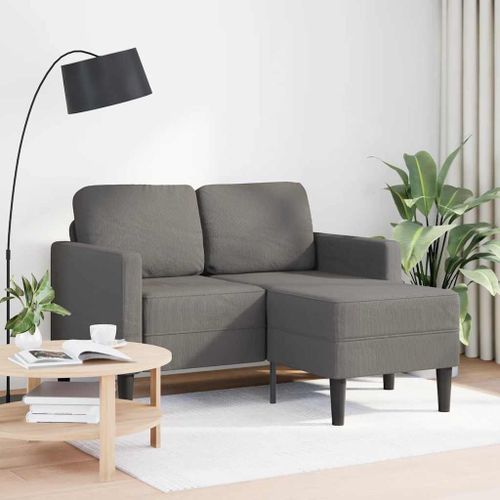 Vidaxl Canapé 2 Places Avec Méridienne En L Gris Clair 125 Cm Lin