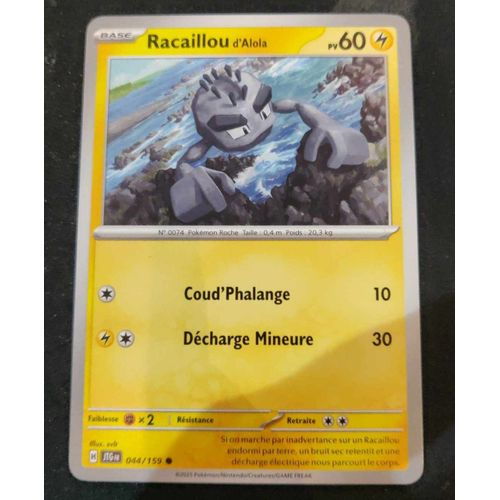 Pokémon Racaillou D'alola 044 / 159 Aventures Ensemble Ev09
