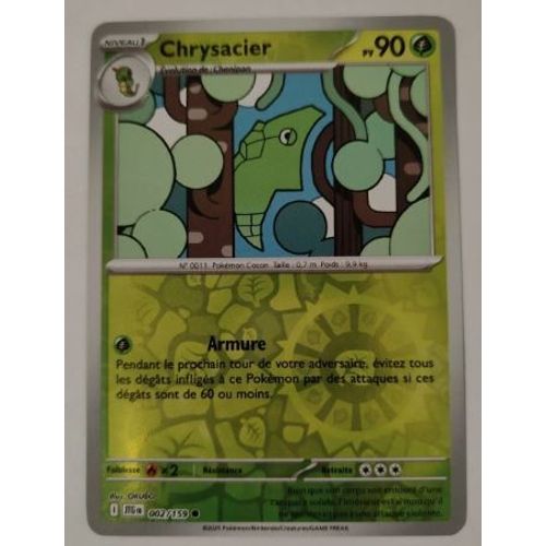Pokémon Chrysacier Reverse 002 / 159 Aventures Ensemble Ev09