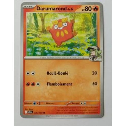 Pokémon Darumarond De N 026 / 159 Aventures Ensemble Ev09