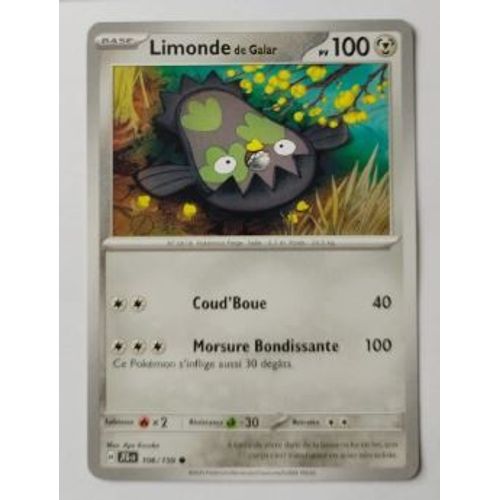 Pokémon Limonde De Galar 106 / 159 Aventures Ensemble Ev09