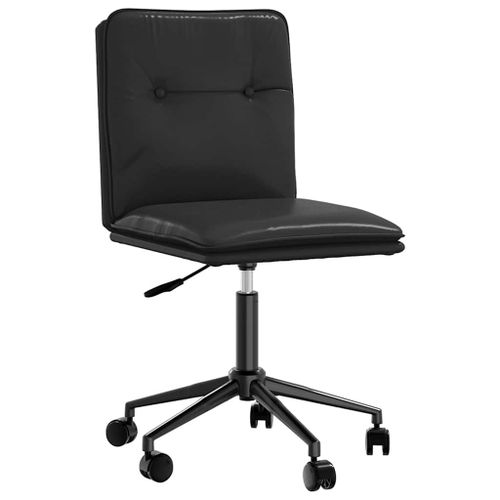Vidaxl Chaise De Salle À Manger Noir Similicuir
