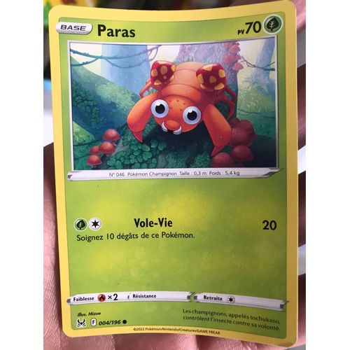 Carte Pokemon Paras