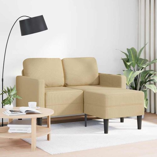 Vidaxl Canapé 2 Places Avec Méridienne En L Gris Vert Clair 125 Cm Lin