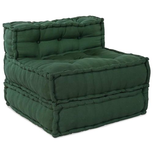 Vidaxl Pouf Modulaire Vert 70x70x54 Tissu
