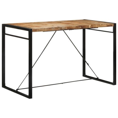 Vidaxl Table De Bar 175x90x110 Cm Bois De Manguier Massif Brut