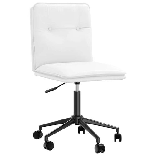 Vidaxl Chaise De Salle À Manger Blanc Similicuir