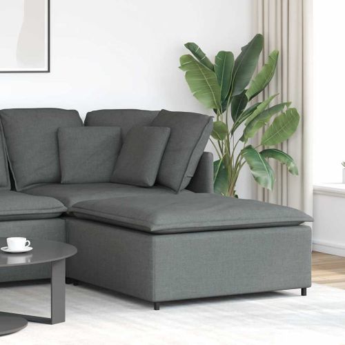Vidaxl Module De Repose-Pieds De Canapé Modulaire Gris Foncé