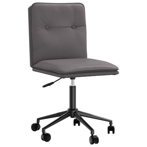 Vidaxl Chaise De Salle À Manger Gris Similicuir