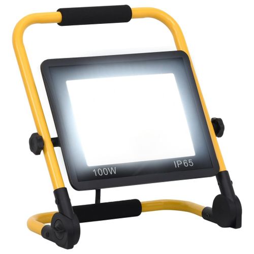 vidaXL Projecteur à LED avec poignée 100 W Blanc froid
