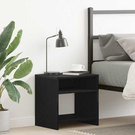Vidaxl Table De Chevet Chêne Noir 40x30x40 Cm Bois D'ingénierie