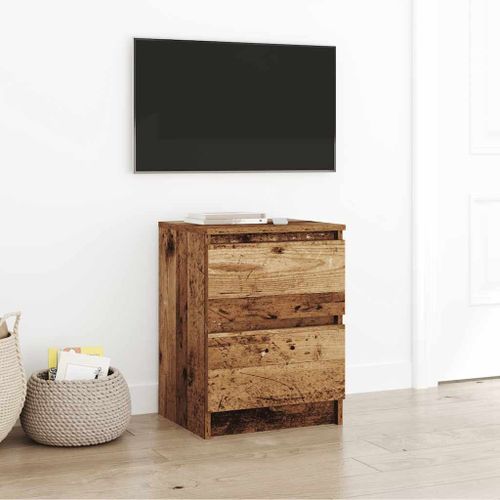 Vidaxl Meuble Tv Vieux Bois 40x35x54 Cm Bois D'ingénierie