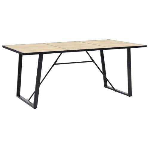 Vidaxl Table De Salle À Manger Chêne 200x100x75 Cm Mdf