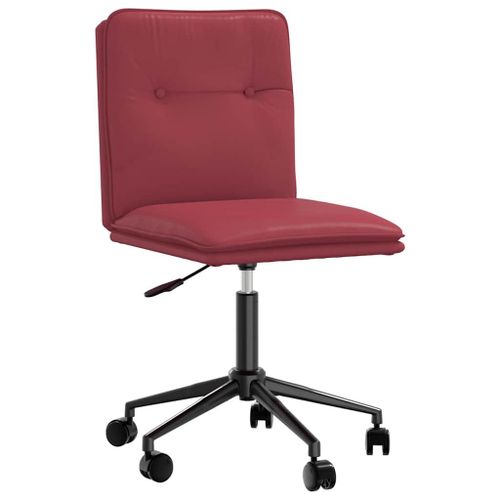 Vidaxl Chaise De Salle À Manger Rouge Bordeaux Similicuir