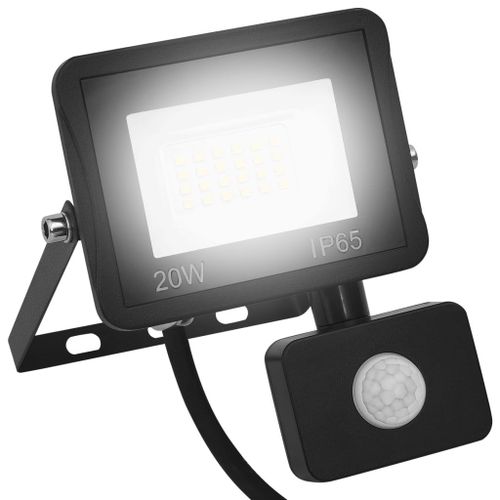vidaXL Projecteur à LED avec capteur 20 W Blanc froid