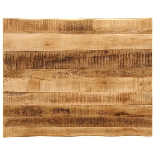 Vidaxl Dessus De Table Bord Vivant 100x80x3,8 Cm Bois De Manguier Brut