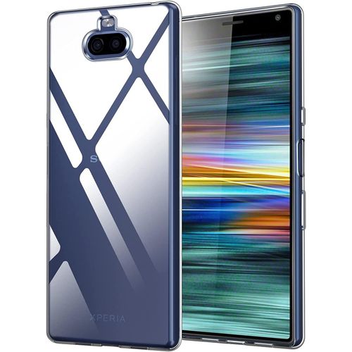 Clair Coque Pour Sony Xperia 10 Plus, Ultra Transparent Étui De Protection En Silicone Antichoc, Mince Souple Tpu Shock-Absorption Anti-Rayures Bumper Housse
