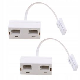 Adaptateurs RJ11 mâles vers femelles britanniques, 2 prises téléphoniques