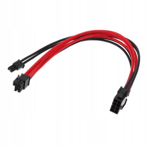 Câble carte graphique VGA vers 6+2 broches 18AWG 30 cm noir et