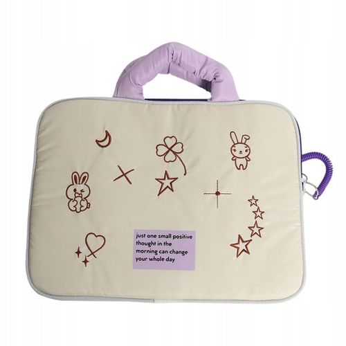Sacoche pour ordinateur portable et tablette 11 pouces beige